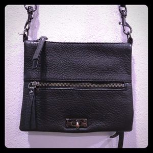 J.crew black over the shoulder purse
